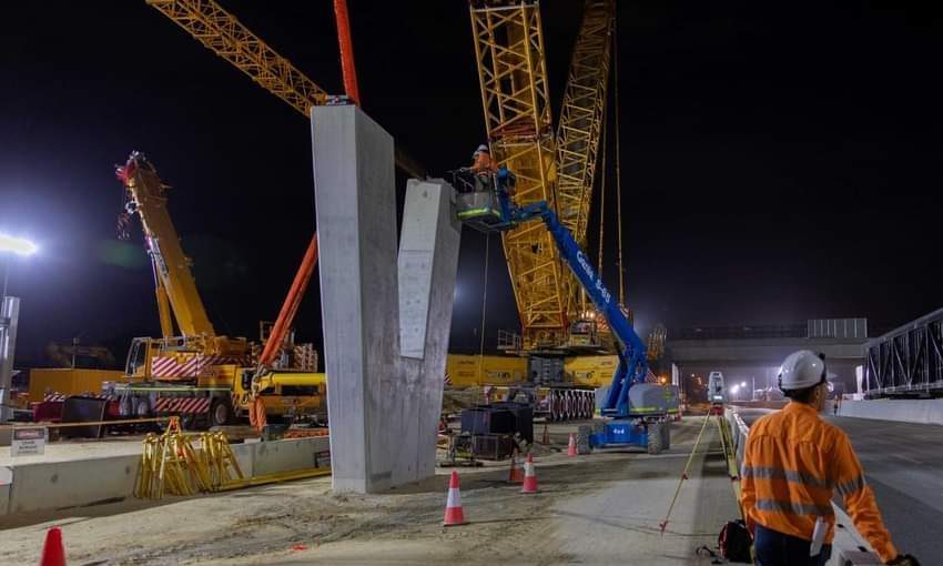 Joyce Krane mobile crane at a Perth construction site
